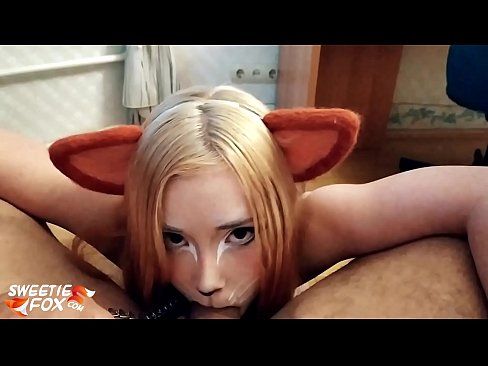 ❤️ Kitsune आफ्नो मुखमा डिक र कम निल्यो ❌  हामी मा  ❌